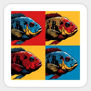 Firemouth Cichlid - Cool Tropical Fish Sticker